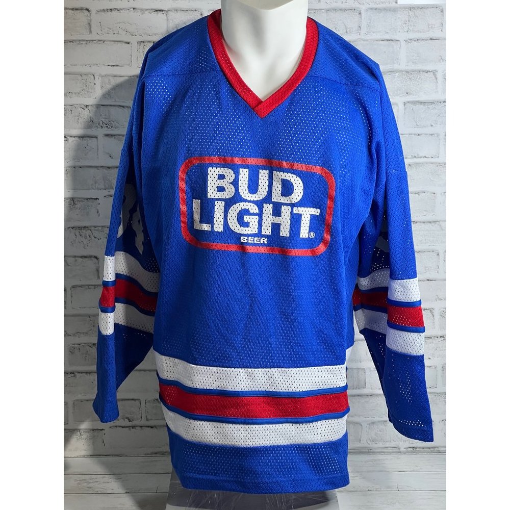 Vintage Bud Light Projoy Hockey Jersey XXL